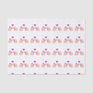 Papel De Seda Amor de cerdo lindo