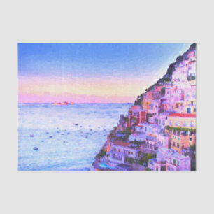 Papel De Seda Amor de Positano Italia Atardecer