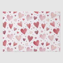 Papel De Seda Amor en acuarela - Patrón caprichoso