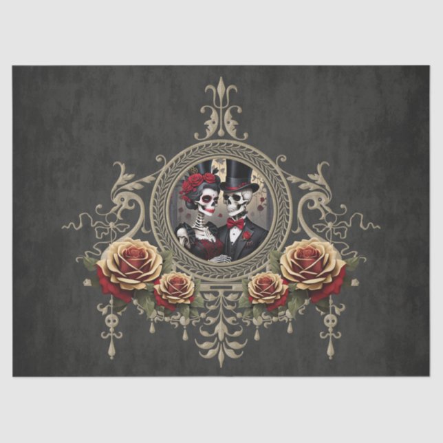 Papel De Seda Amor eterno en la oscuridad. (Anverso)