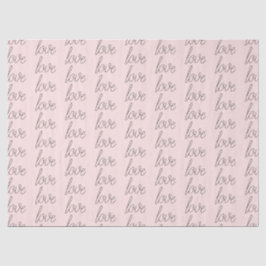 Papel De Seda Amor gris rosado de Rubor
