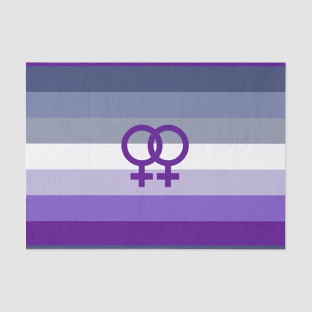 Papel De Seda Amor Lésbico Butch Orgullo WLW (Anverso)