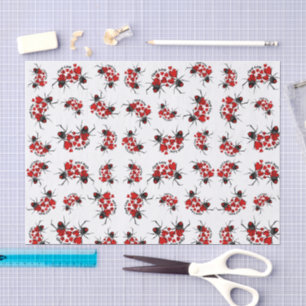 Papel De Seda Amor Verdadero, Corazones y Arañas