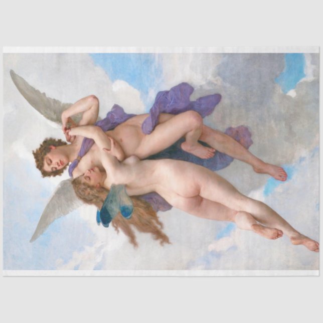 Papel De Seda Amor y Psique, Bouguereau (Anverso)
