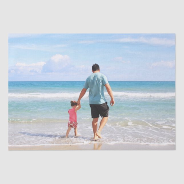 Papel De Seda Añadir su propia foto y/o texto (Anverso)