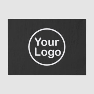 Papel De Seda Añadir su propio logotipo Fondo negro