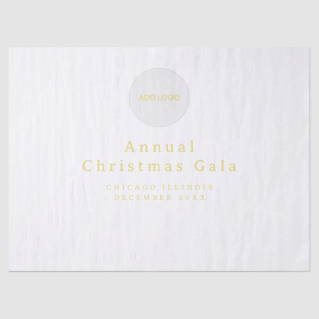 Papel De Seda Añadir texto del Personalizado del logotipo (Anverso)