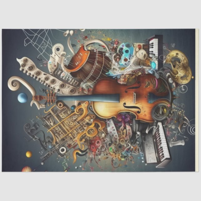 Papel De Seda Anatomía del diseño de la serie musical 10 (Anverso)