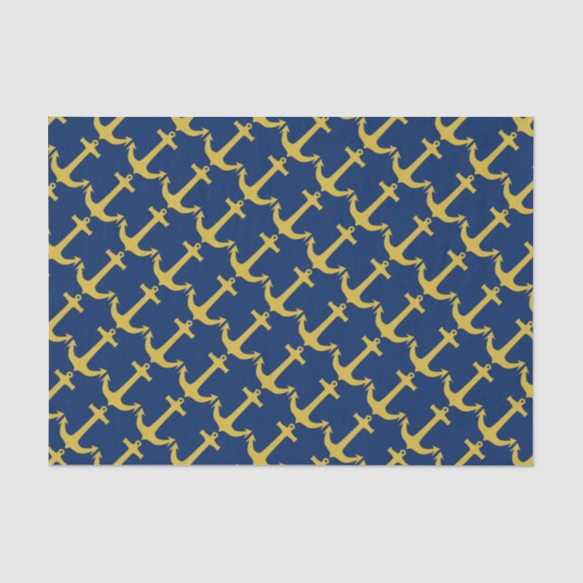 Papel De Seda Anclaje de oro + sus antecedentes e ideas (Anverso)