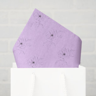 Papel De Seda ~Anémona Sobre Lila Claro