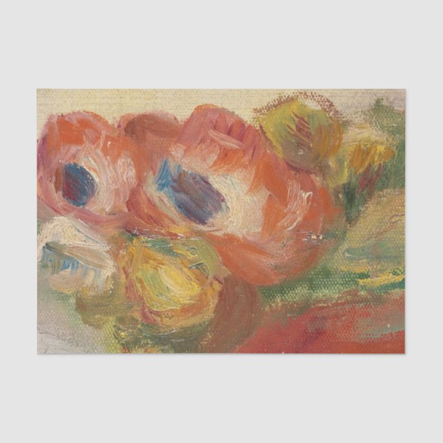 Papel De Seda Anémonas por Renoir (Anverso)