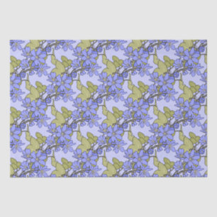 Papel De Seda Anemones azules