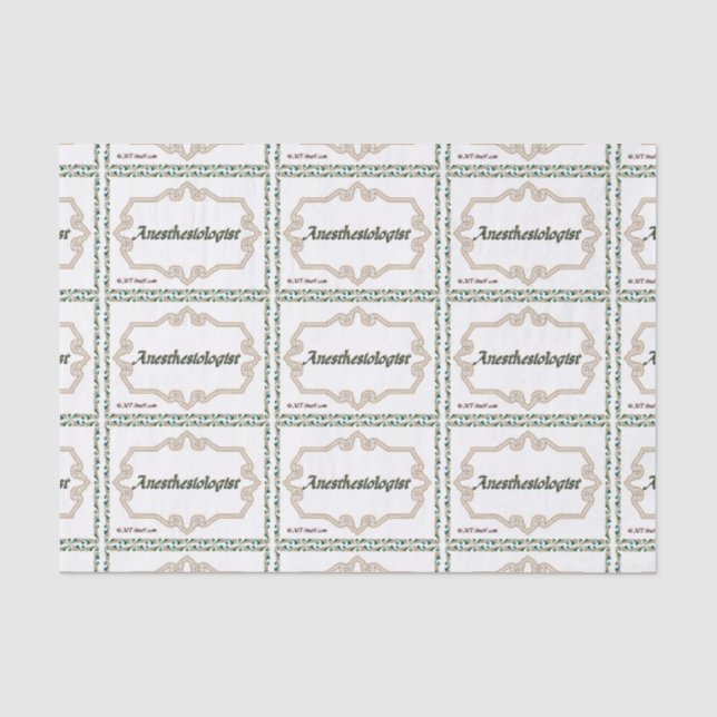 Papel De Seda Anesthesiologist - con clase (Anverso)