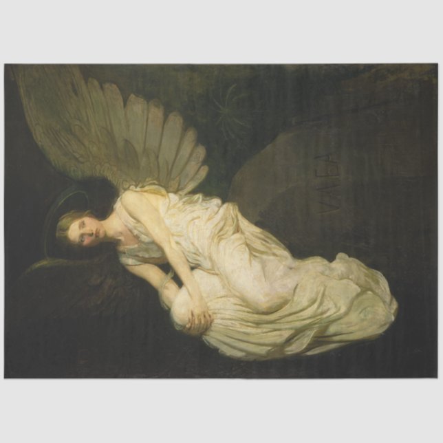 Papel De Seda Ángel alado por Abbott H. Thayer (Anverso)