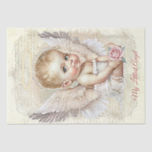 Papel De Seda Angel Baby "My Littlest Angel" Personalizado