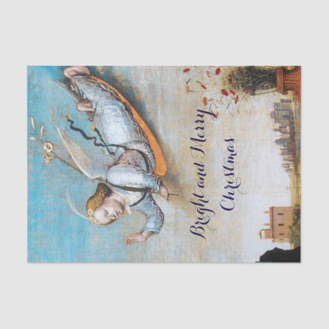 PAPEL DE SEDA ANGEL DE ANUNCIACIÓN DE VOLANTE (Anverso)