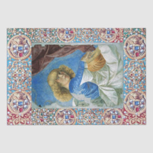 PAPEL DE SEDA ANGEL DE LOS NAVIDADES DE MÚSICA, PRECIOSAS JOYAS,