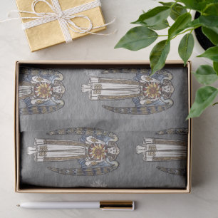 Papel De Seda Ángel de Morris de Navidad Copos de Nieve Gris Ace