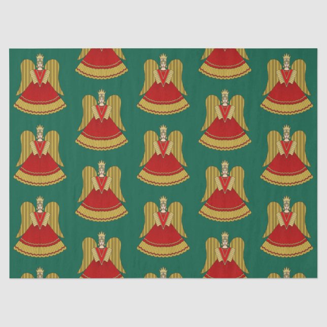Papel De Seda Ángel de Navidad de Núremberg (Anverso)