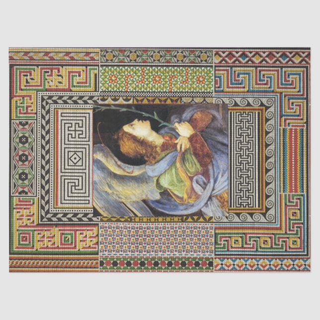 Papel De Seda ANGEL de navidades por FILIPPINO LIPPI (Anverso)