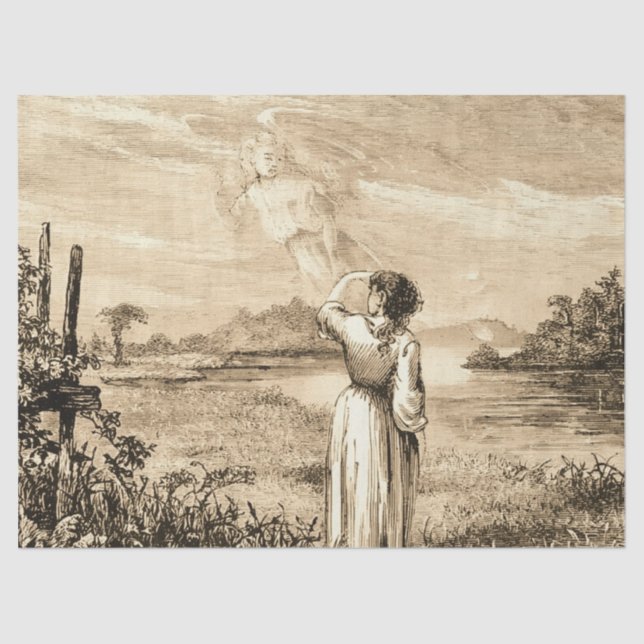 Papel De Seda ángel del vintage (Anverso)