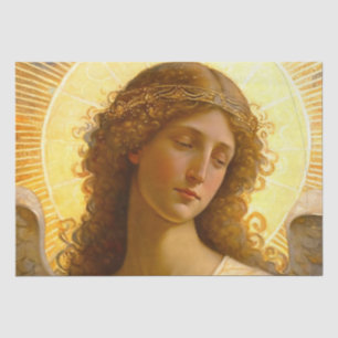 Papel De Seda Ángel Dorado Mensajero Suave del Amor 
