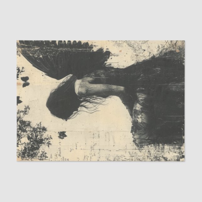 Papel De Seda Ángel gótico (Anverso)