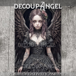 Papel De Seda Ángel gótico: Sophia - Decoupage -