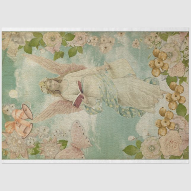 Papel De Seda Ángel Navidades Bells (Anverso)