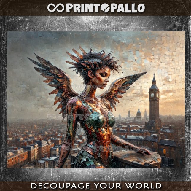 Papel De Seda Ángel negro sobre Londres (Subido por el creador)