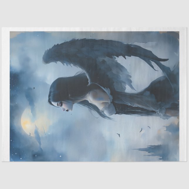 Papel De Seda Ángel oscuro (Anverso)