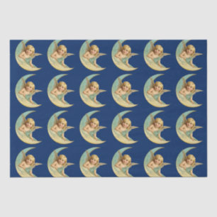 Papel De Seda Ángel Vintage en Luna Crescent