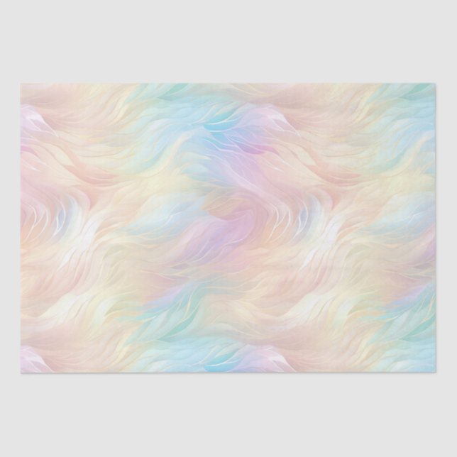 Papel De Seda Angel Wings Aqua Blue Pink (Anverso)