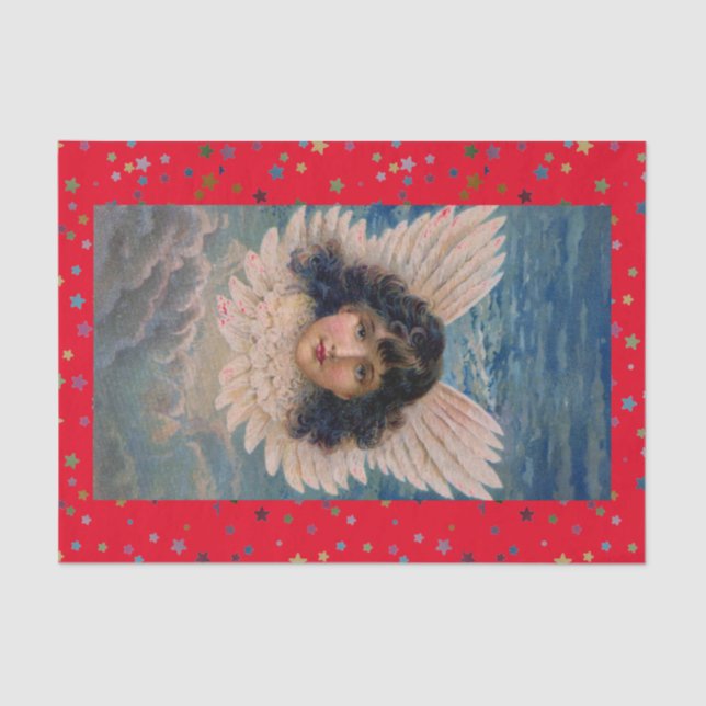 PAPEL DE SEDA ANGEL Y ESTRS TISSUE PAPER (Anverso)