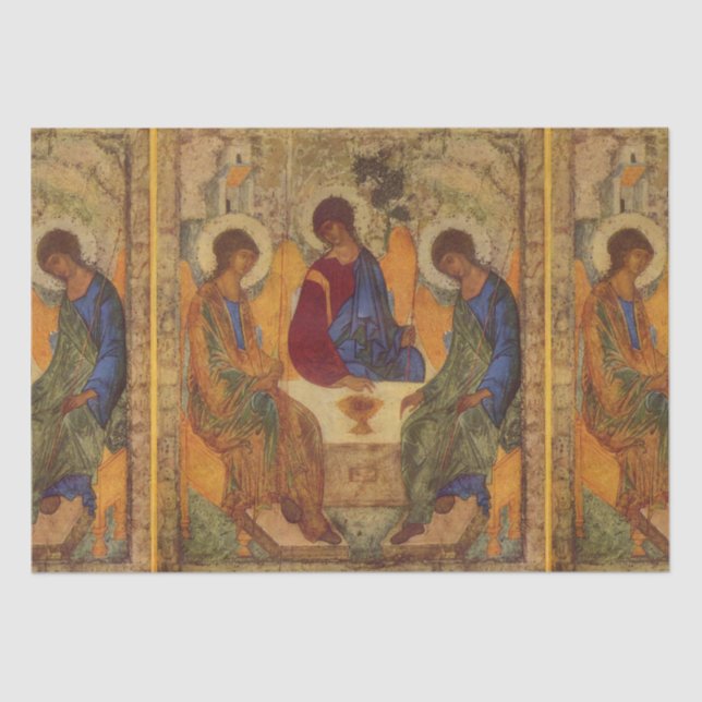 Papel De Seda Ángeles de la trinidad en Mamre (Anverso)