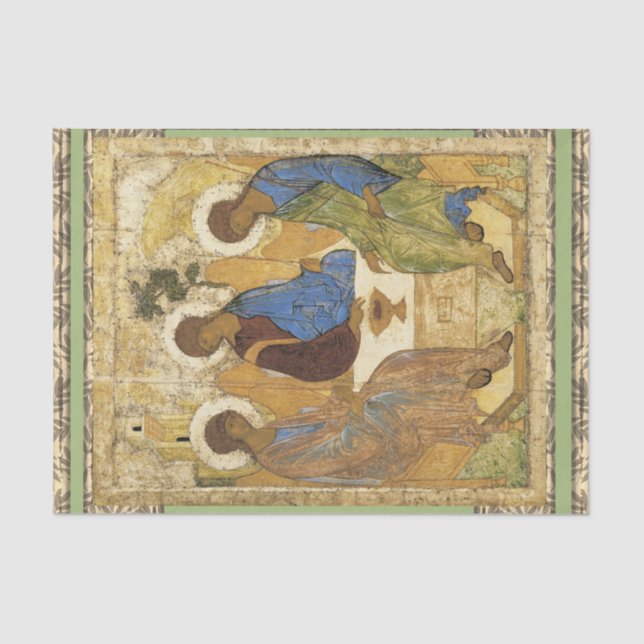 Papel De Seda Ángeles En La Trinidad De Marme (Anverso)