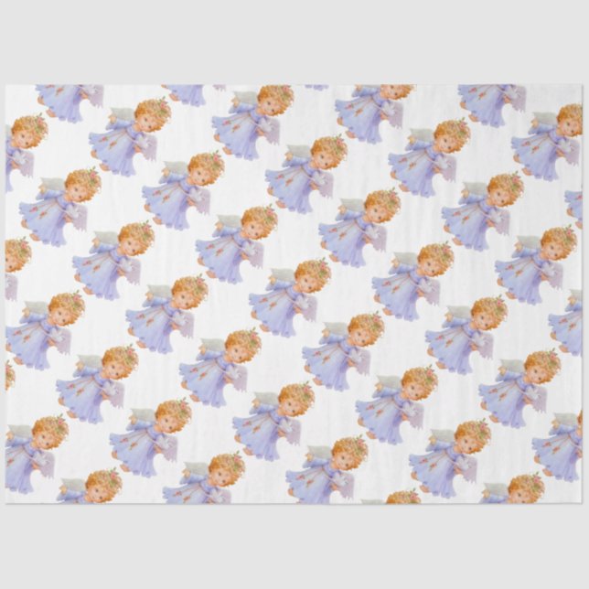 Papel De Seda Ángeles Navidades (Anverso)