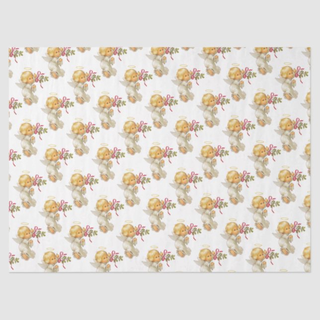 Papel De Seda Ángeles Navidades (Anverso)