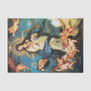 Papel De Seda Ángeles y Inmaculada Concepción de la Virgen