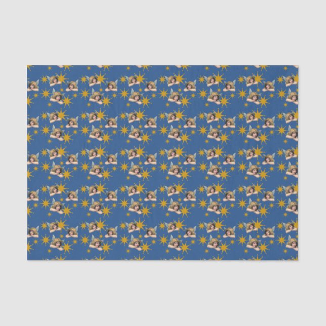 Papel De Seda Angels y estrellas de época (Anverso)