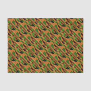 Papel De Seda Ángulo clásico africano del kente K01