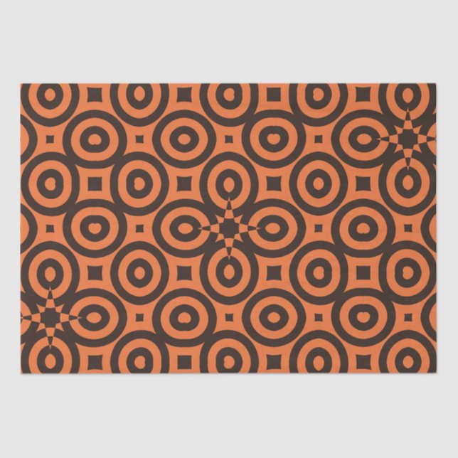 Papel De Seda Anillos Groovy de Retro (Anverso)