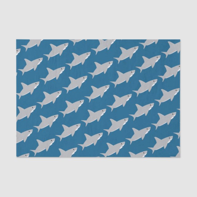 Papel De Seda Animal de Cute Shark (Anverso)