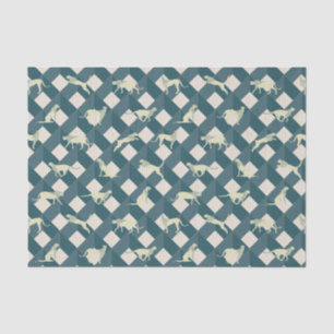 Papel De Seda Animal de leopardo salvaje geométrico Safari