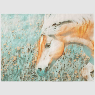 Papel De Seda animal inteligente-caballo 1