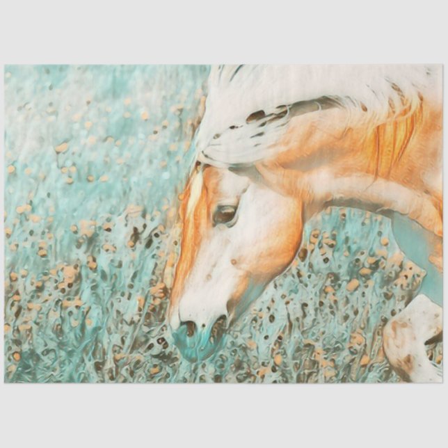 Papel De Seda animal inteligente-caballo 1 (Anverso)