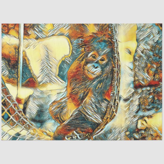 Papel De Seda AnimalArt_OrangUtan_20170605_by_JAMColors (Anverso)
