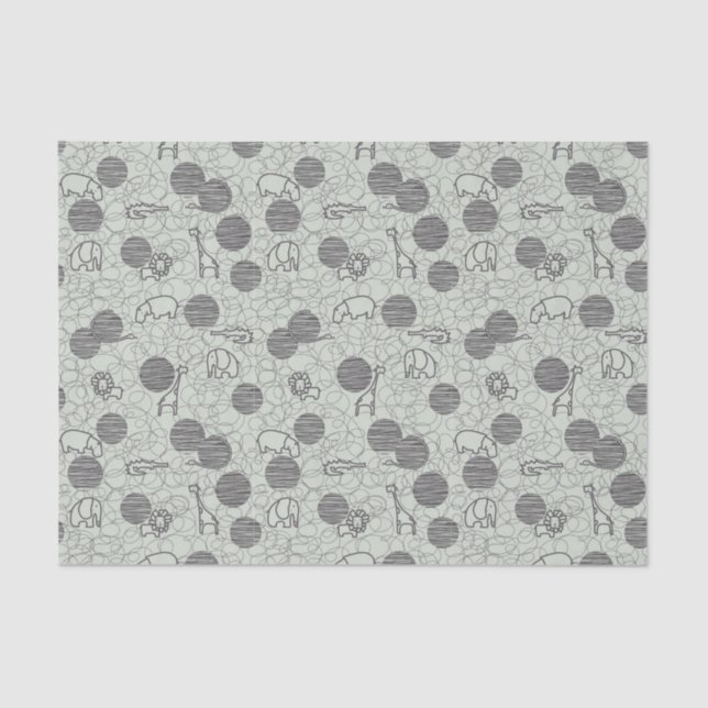 Papel De Seda animales 1 del safari (Anverso)