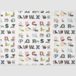Papel De Seda Animales ABC Cute Alphabet