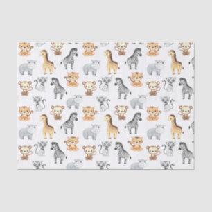 Papel De Seda Animales Bebés Adorables